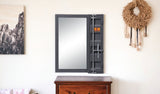 32" Gunmetal Rectangle Mounts To Dresser Dresser Mirror