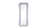 63" Mirrored &amp; Faux Diamonds Lighted Accent Mirror