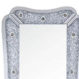 63" Mirrored &amp; Faux Diamonds Lighted Accent Mirror