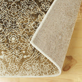 8' Camel Medallion Stain Resistant Runner Rug