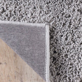 8' Silver Shag Stain Resistant Runner Rug