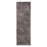 8' Taupe Tufted Handmade Stain Resistant Runner Rug