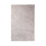 4' X 6' Beige Shag Stain Resistant Area Rug