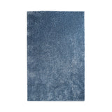 4' X 6' Blue Shag Stain Resistant Area Rug