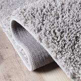 8' X 10' Grey Shag Stain Resistant Area Rug