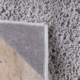 8' X 10' Silver Shag Stain Resistant Area Rug