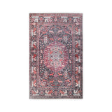 5' X 8' Garnet Red Medallion Stain Resistant Area Rug