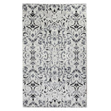 5' X 8' Platinum Floral Vines Power Loom Stain Resistant Area Rug