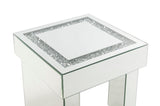 25" Sandy Black And Espresso Veneer And Metal Round End Table
