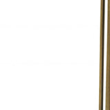 23" Gold And Black Marble And Iron Round End Table