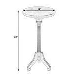 28" Beige Manufactured Wood Rectangular End Table With Drawer