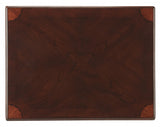 25" Dark Brown Solid And Manufactured Wood Rectangular End Table With Drawer