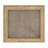 25" Beige Glass Rectangular End Table