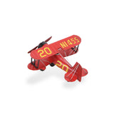 5" Red and Black Metal Hand Painted Model Airplane