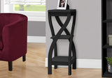 26" Black Faux Marble End Table With Two Shelves