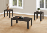 47" Brown And Black Rectangular Coffee Table With Shelf