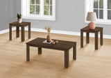 Set Of Three 44" Oak Rectangular Coffee Table