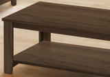 Set Of Three 42" Oak Rectangular Coffee Table With Three Shelves
