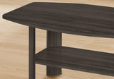 Set Of Three 42" Gray Rectangular Coffee Table With Three Shelves