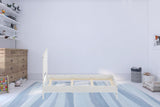 White Solid Wood Full Double Bed Frame