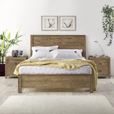 Solid Wood Twin Grey Bed Frame