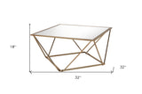 48" Black And Honey Oak Rectangular Coffee Table With Shelf