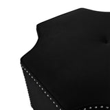 47" Brown and Black Melamine Veneer Coffee Table With Drawer And Shelf