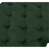 48" Gray And Silver Upholstered Velvet Bench