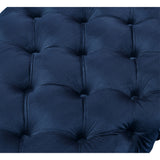 48" Hunter Green And Gold Upholstered Velvet Bench