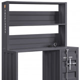 47" Gunmetal Iron Writing Desk