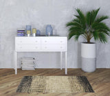 3' X 5' Brown Ombre Abstract Area Rug
