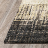 3' X 5' Brown Ombre Abstract Area Rug