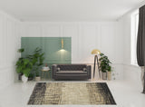 8' X 11' Brown Abstract Ombre Area Rug