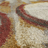 10' X 13' Brown Abstract Ombre Area Rug