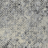 5' X 8' Grey Diamond Area Rug