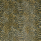 2' X 3' Black and Gold Leopard Print Shag Handmade Non Skid Area Rug