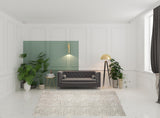8' X 10' Beige and Cream Leopard Print Shag Handmade Non Skid Area Rug