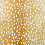 8' X 10' Gold Gazelle Print Shag Handmade Non Skid Area Rug