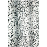 3' X 5' Black Gazelle Print Shag Handmade Non Skid Area Rug