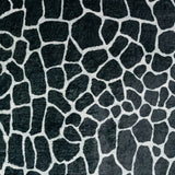 3' X 5' Black and White Croc Print Shag Handmade Non Skid Area Rug