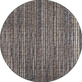 10' Brown Round Ombre Tufted Handmade Area Rug