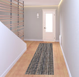 3' X 8' Brown Ombre Tufted Handmade Runner Rug