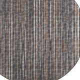 4' Brown Round Ombre Tufted Handmade Area Rug
