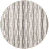 4' Ivory Round Ombre Tufted Handmade Area Rug