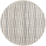 4' Ivory Round Ombre Tufted Handmade Area Rug