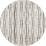 8' X 8' Ivory Round Ombre Tufted Handmade Area Rug