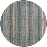 8' X 8' Brown Round Ombre Tufted Handmade Area Rug