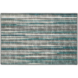 2' X 3' Blue Ombre Tufted Handmade Area Rug