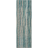 3' X 10' Blue Ombre Tufted Runner Rug