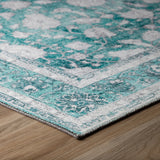 8' X 10' Red Oriental Distressed Non Skid Area Rug